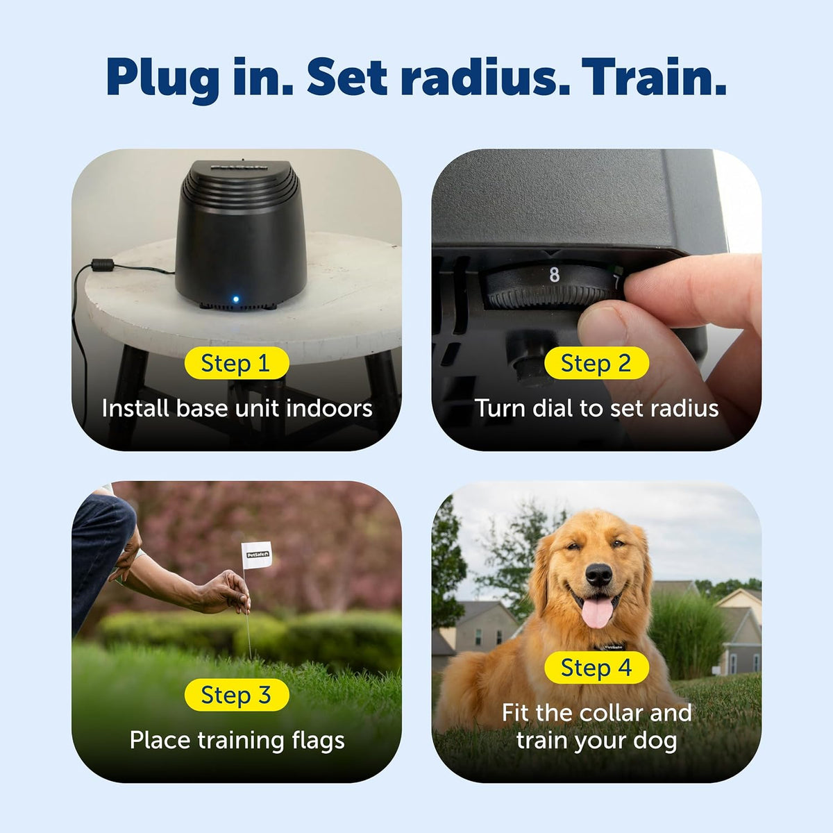 Stay & Play Compact Wireless Dog Fence, Up to 3/4 Acre