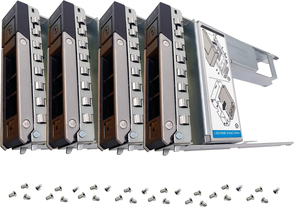 BestParts 4-Pack 2.5 to 3.5 HDD Tray Replacement for Dell G16/15/14 Server