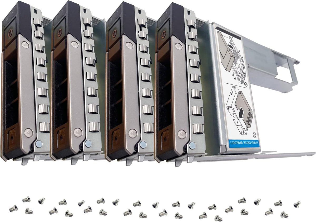 BestParts 4-Pack 2.5 to 3.5 HDD Tray Replacement for Dell G16/15/14 Server