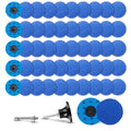 50Pcs 3 inch R-Type Quick Change Zirconia Surface Conditioning Sanding Discs Set 40 Grit with Adapter & Backing Pad
