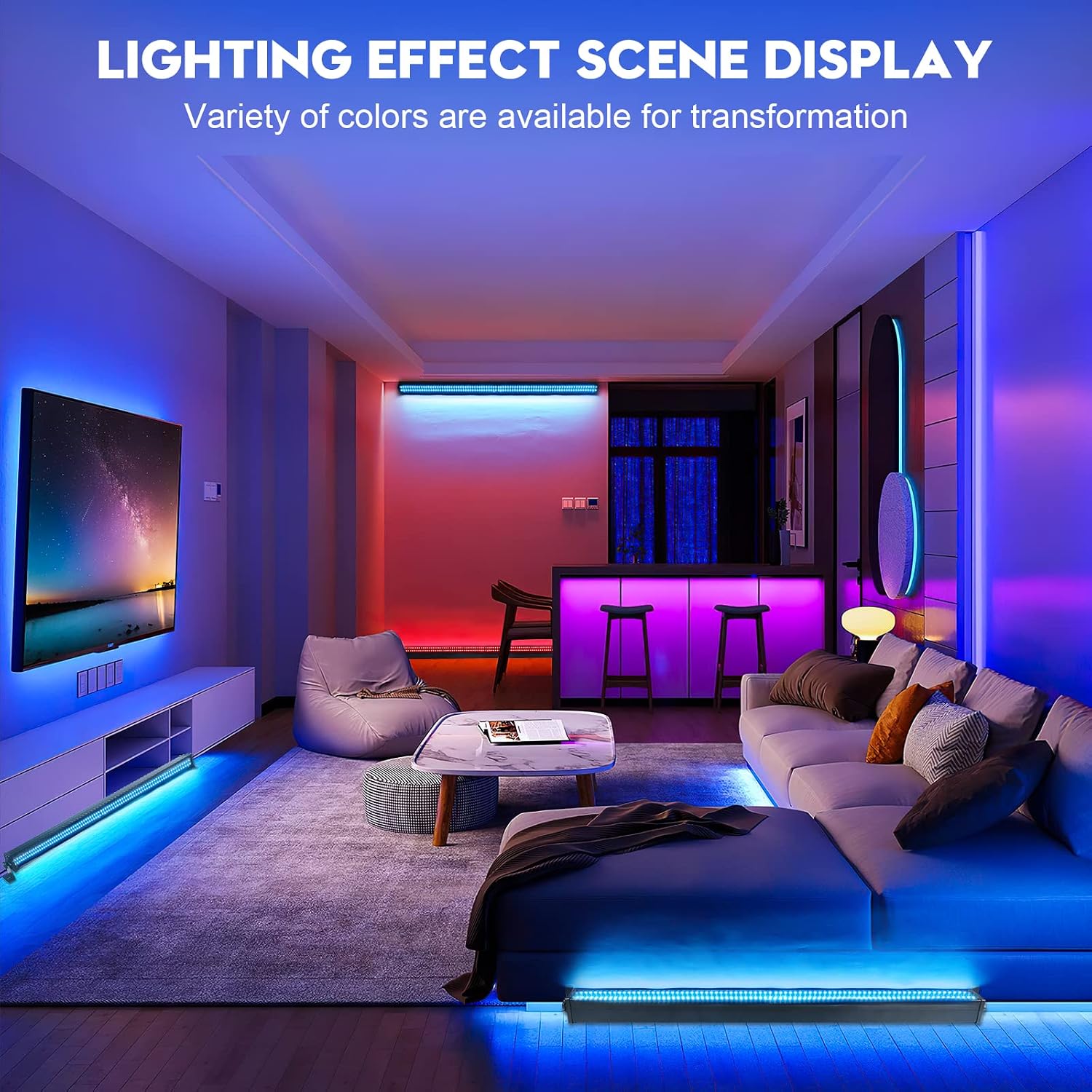 LED Wall Washer Light,336 LEDs 70W RGB DJ Light Bar Stage Lighting Support DMX & Sound Activated Control Dj Party