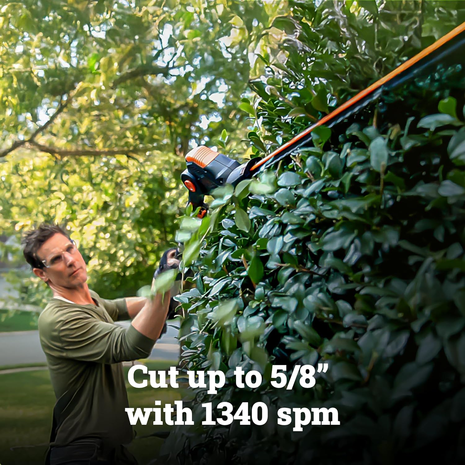 WG252 20V 2-in-1 Attachment Capable Hedge Trimmer