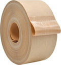 WOD WATWTE Reinforced Water Activated Kraft Tape Brown Gummed - 2.75 inch (70mm) x 375 ft. Fiberglass Tape for