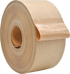 WOD WATWTE Reinforced Water Activated Kraft Tape Brown Gummed - 2.75 inch (70mm) x 375 ft. Fiberglass Tape for