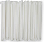 White Plastic Straws Individually Wrapped 1000 Pack - 8 inch Drinking Straw, BPA Free - Restaurant Style Disposable