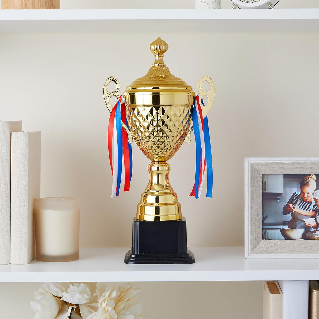 Gold Trophy Cup - Tournament & Championship Trophy Award - Versatile Awards for Soccer, Basketball & Golf - Rewards