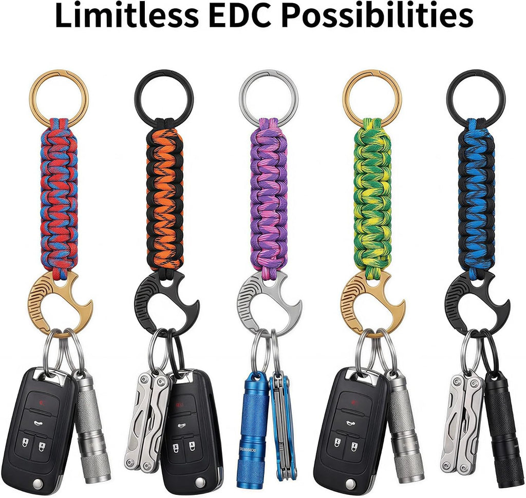 TKKC1 Mini Titanium Keyring – Quick-Release Carabiner Keychain for Men, EDC Micro Key Holder