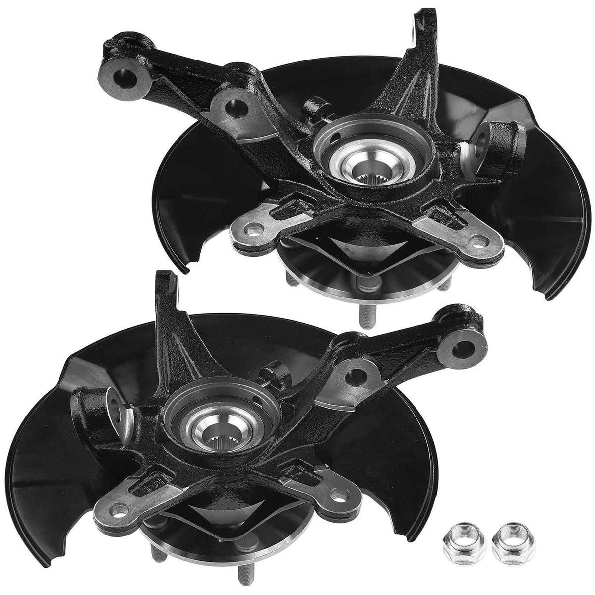 Partsflow Front Steering Knuckle Wheel Bearing Hub For Honda Civic 06-11