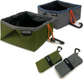 Travel Dog Bowls, 2 Pack 60oz Collapsible Dog Bowls, Portable Food and Water Bowls for Walking, Camping, and