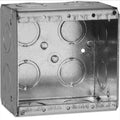 2-Gang Masonry Electrical Box, 2-1/2" Deep, 31.8 Cu. in., 12 EKO Knockouts