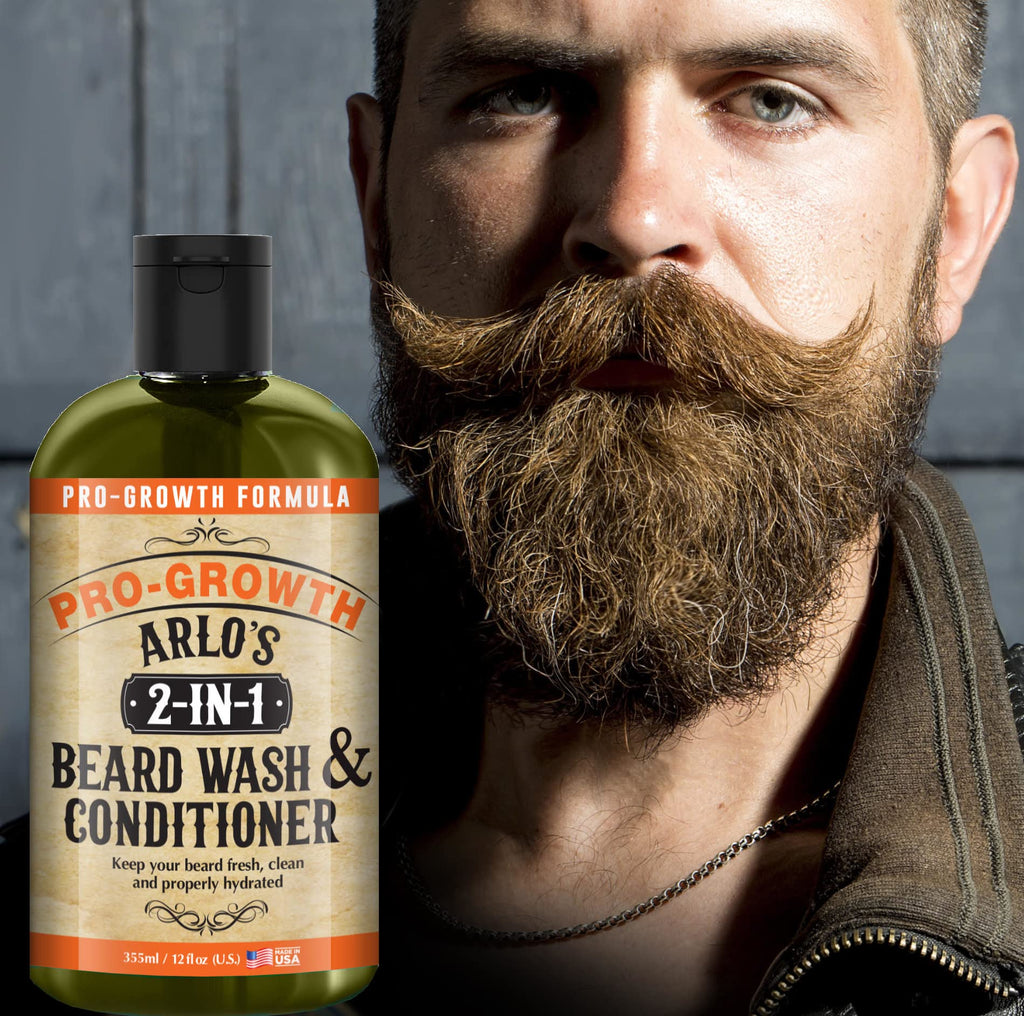2-in-1 Beard Wash and Conditioner 12 oz. - Pro Growth Formula