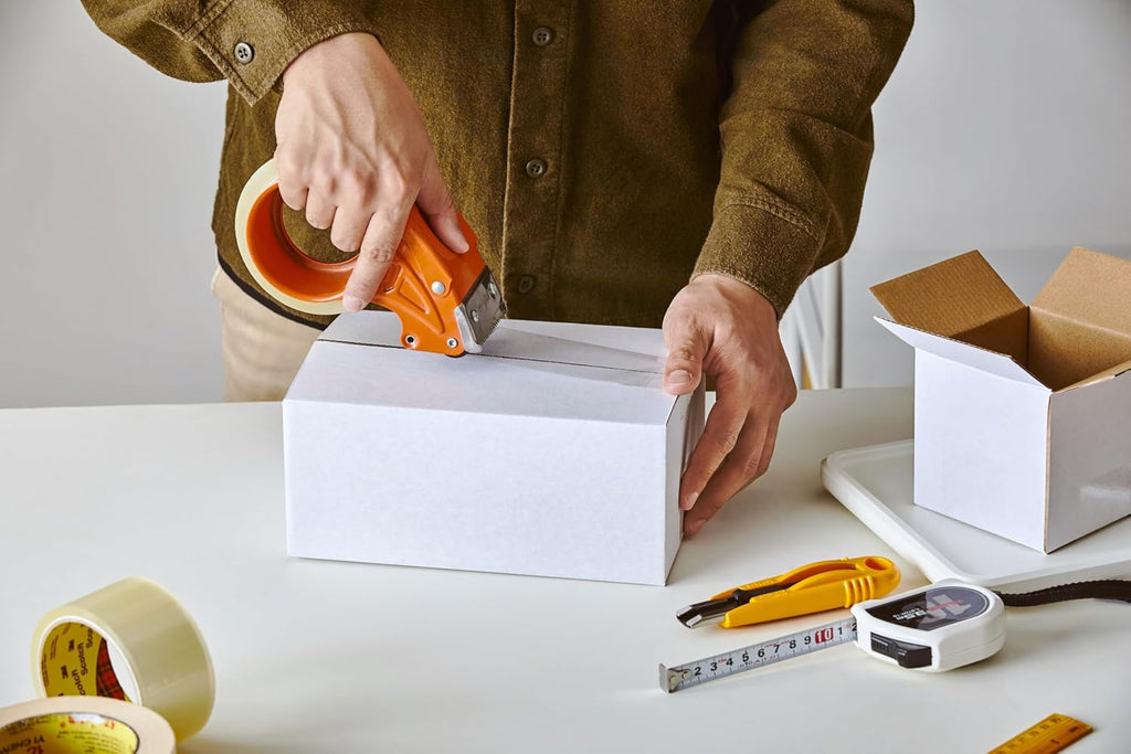 25 Packs Small Shipping Boxes 5X5X5 Inches, White Corrugated Cardboard Boxes