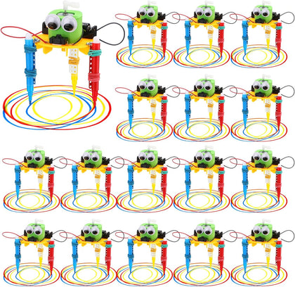 16 Pcs Doodling Robot Building Kits Stem Craft Kits for Kids 8-12, Stem Robotics Kit Toys Educational Robotics DIY