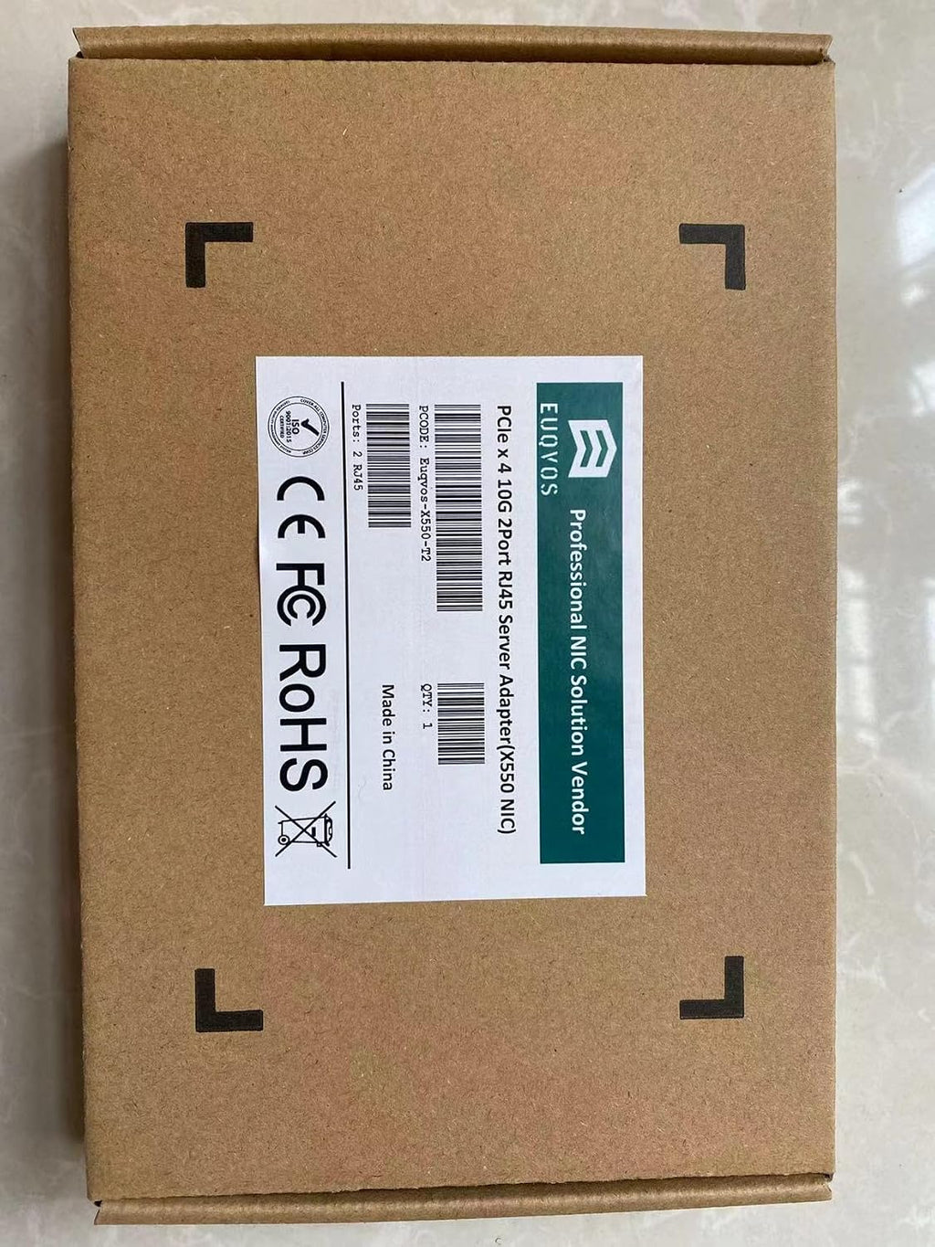 PCIe Ethernet Network Card for Intel X710-T2L X710-AT2 Chipset PCIe 3.0 X8 10Gb Dual Port RJ45 LAN Card Support Windows Server/Windows/Linux/VMware/ESX