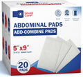 GauzeCare Sterile Abdominal Pads 5x9 inch 20-Pack | Extra Absorbent & Thick, Individually Packed Combine Pads with