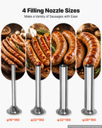 Hydraulic Automatic Sausage Stuffer 26L Fixed Tank Meat Maker