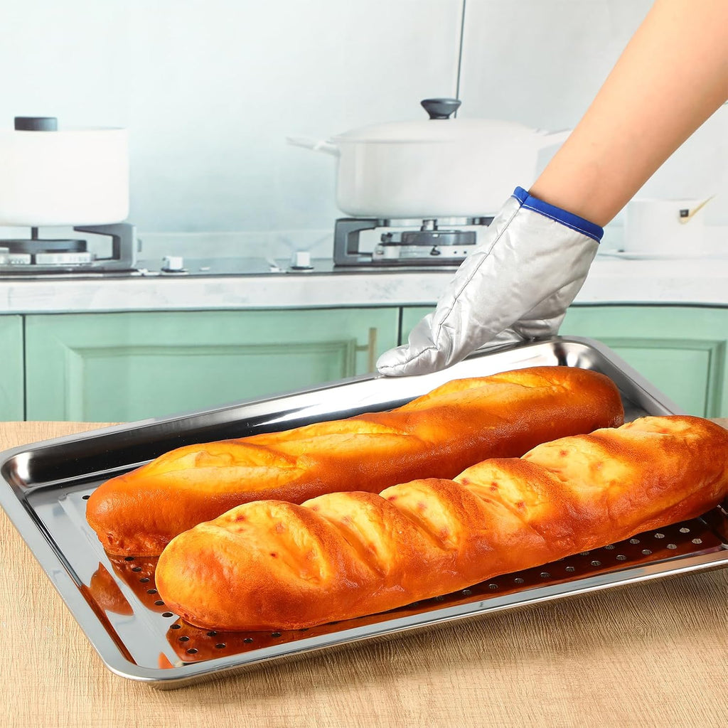 12 Pack Perforated Baking Sheet Pans 13" X 18" Stainless Steel