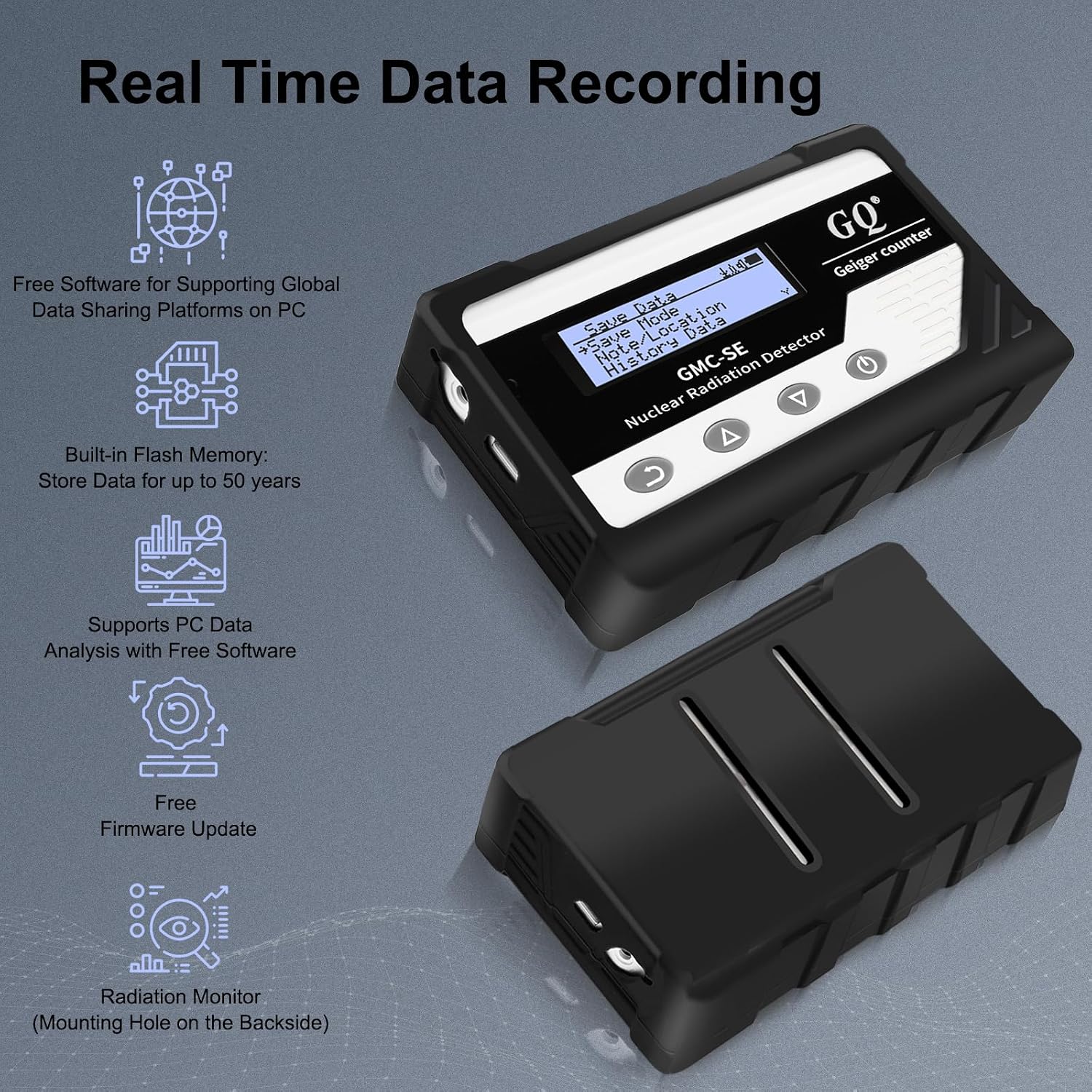 GMC-SE Geiger Counter Radiation Detector Beta Gamma X-ray Portable Radiation Monitor Meter Digital Nuclear Radiation