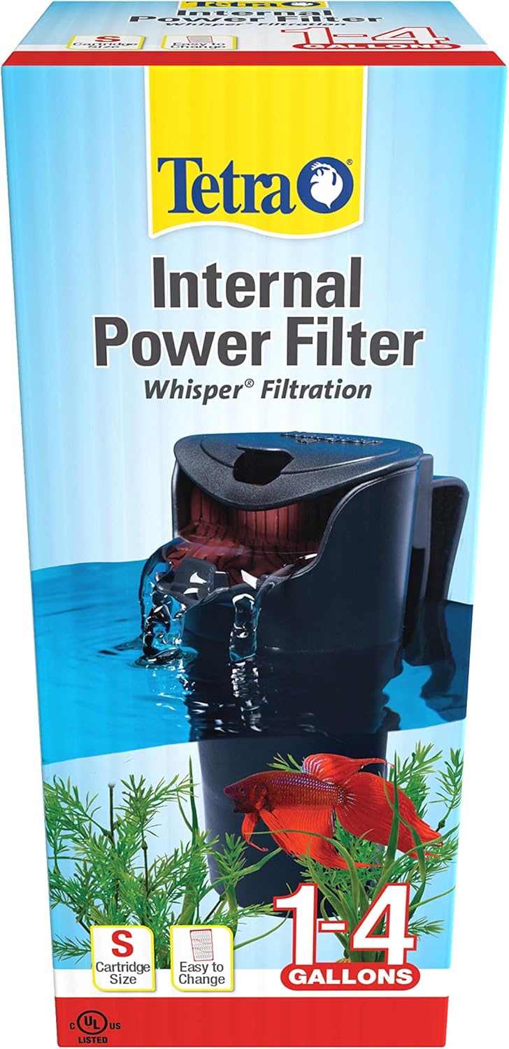 Whisper 4i Internal Power Filter, Filtration for Aquariums Between 1 and 4 Gallons