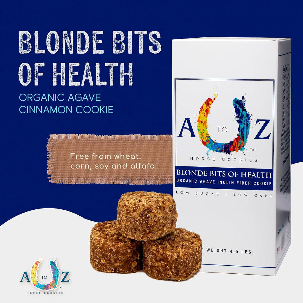 Horse Treats, Blonde Bits of Health, Low Carb/Sugar, A Softer Cookie, Wheat, Corn, Soy & Alfalfa Free, Made with