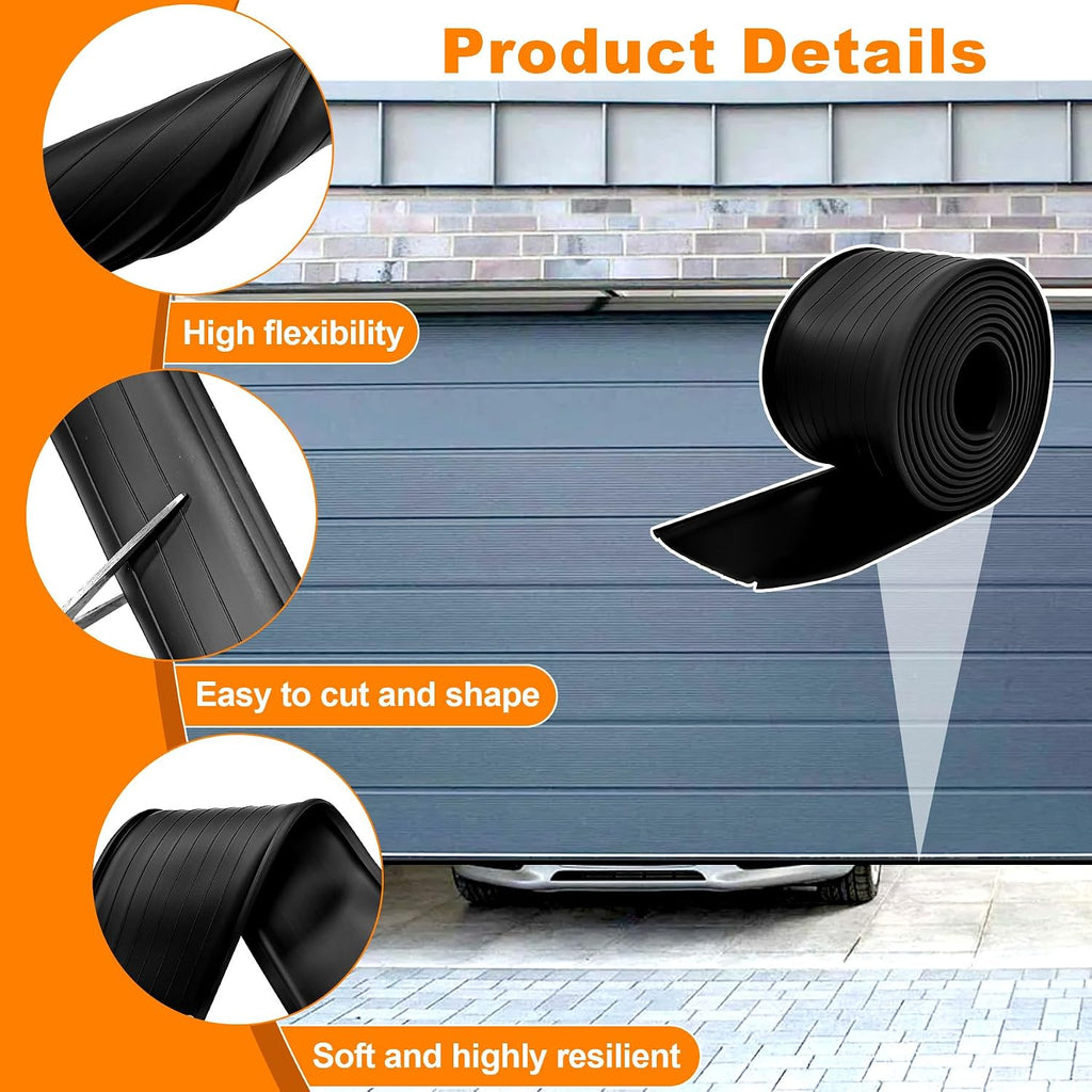 Garage Door Seals - 9 FT Fit for Clopay Single Slot Garage Door Rubber Bottom Weather Seal Replacement Weatherproof