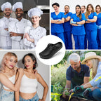 Arch Support Work Clogs Slip Resistant Shoes for Chef Nurse Black