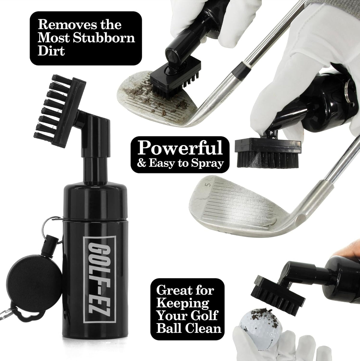Golf Essentials Kit | Must-Have Accessories – Water Brush, Towel, Club Brush, Ball Marker, Divot Repair Tool, Ball &