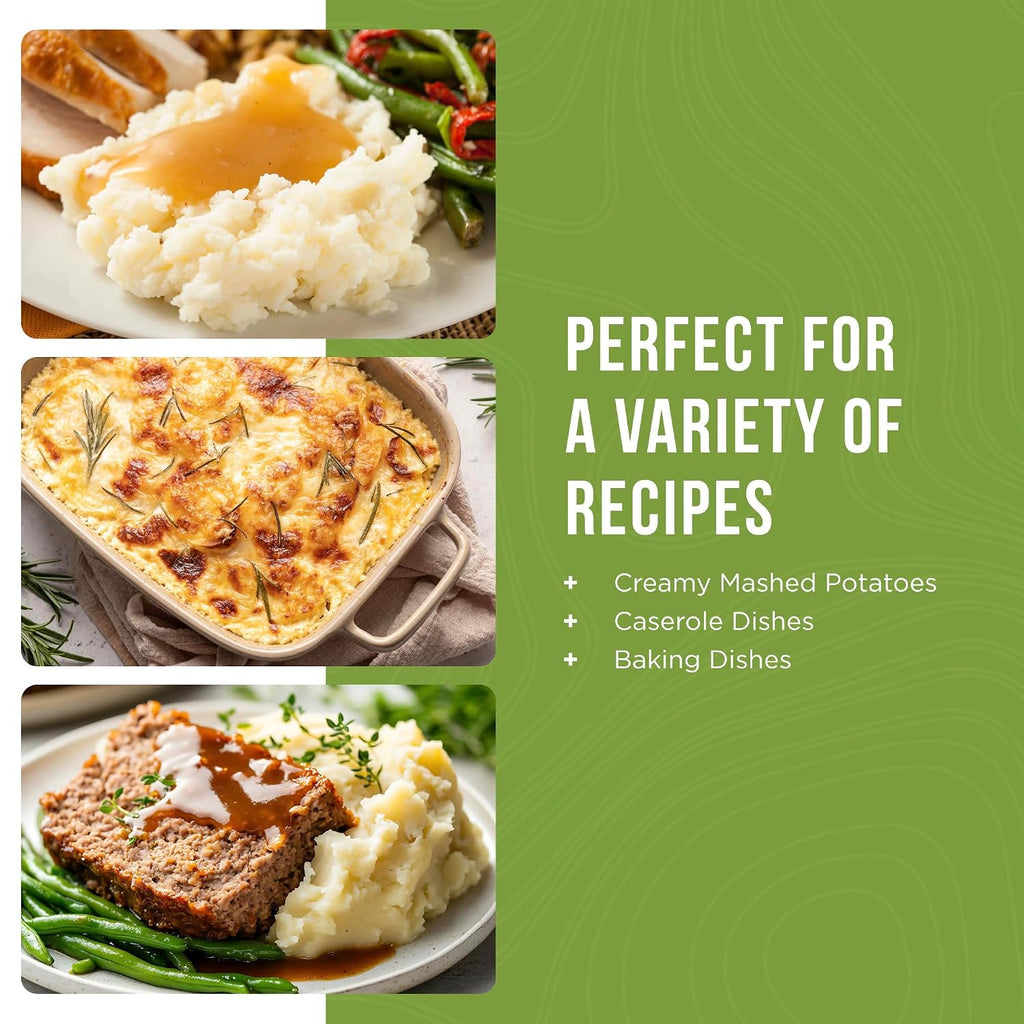 Instant Mashed Potatoes Can | Emergency Food Supply, 30 Servings, 10 Year Shelf Life, Certified Gluten Free Mashed