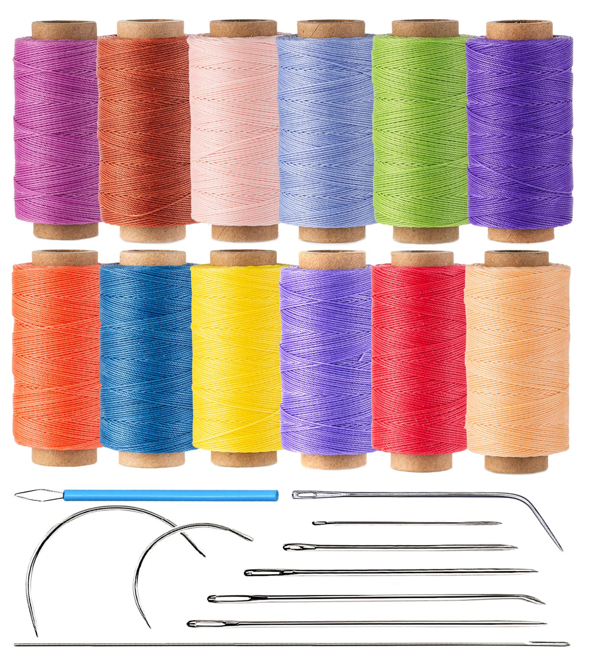 12 Trend-Inspired Colors 0.45mm Waxed Thread for Beading & Micro Macrame
