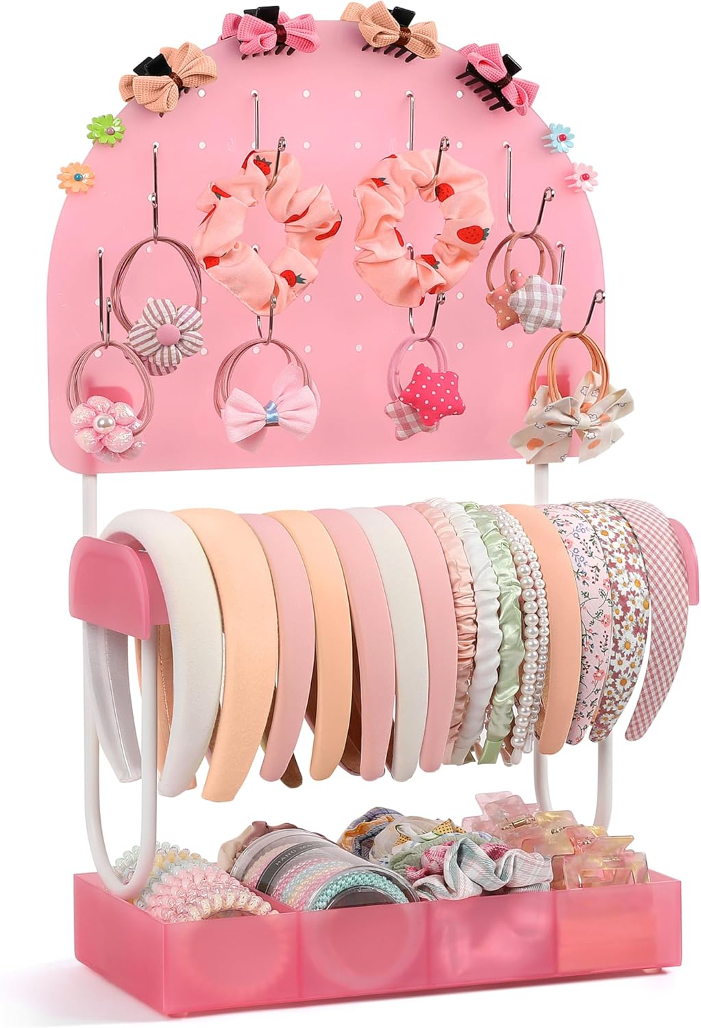 Hair Accessories Organizer,Acrylic Headband Holder Organizer,Versatile Hair Tie Holder for Girls,Baby, Women,Headband