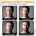 Beardscape V1 Cordless Beard Trimmer for Men with Ceramic Blade, Black
