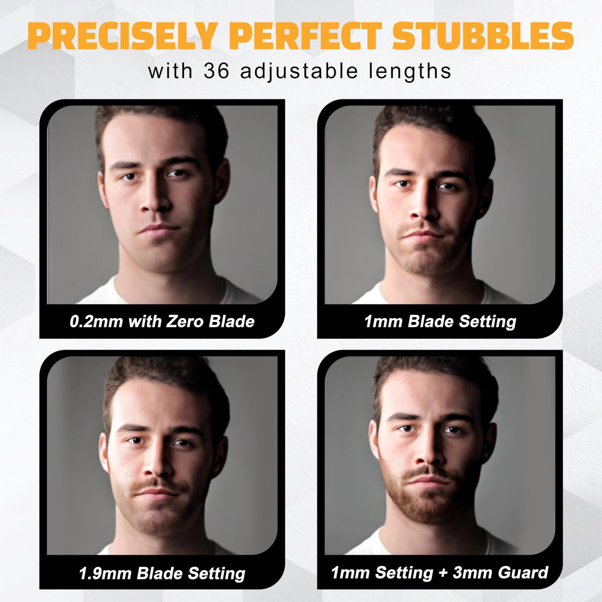 Beardscape V1 Cordless Beard Trimmer for Men with Ceramic Blade, Black