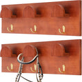 2 Pcs Wooden Bridle Rack for Horse Wall Mount, Vintage Tack Hooks