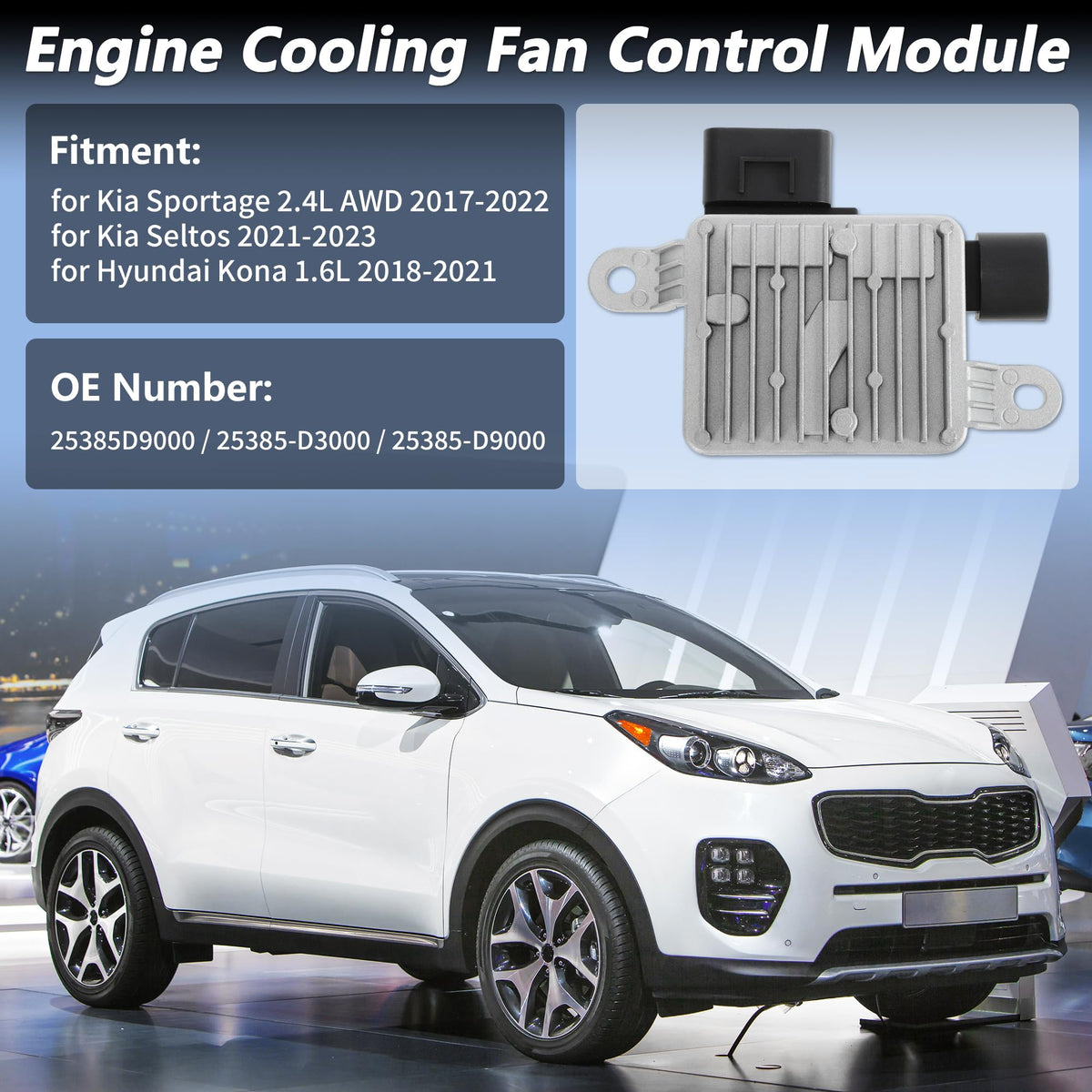HOPESPANNER Engine Cooling Fan Control Module for Kia Sportage 2017-2022