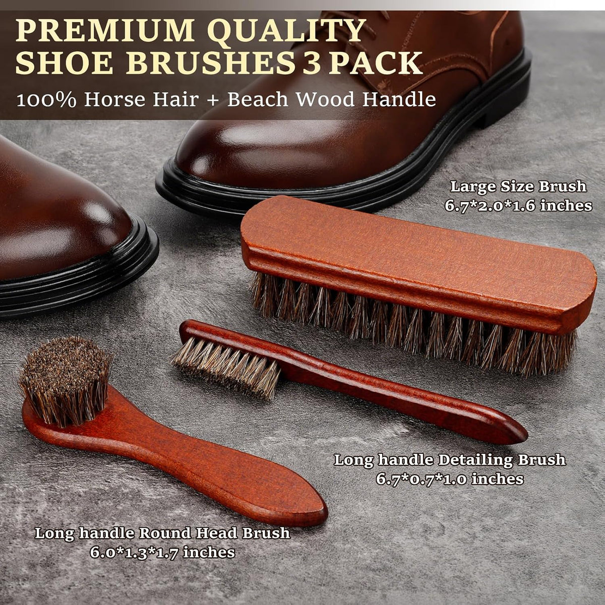 Shoe Shine Kit, Mens Gifts Ideas - 15PCS Shoe Polish Kit with Saddle Soap, Mink Oil, 3 Shoe Polishes, 3 Shoe Brushes