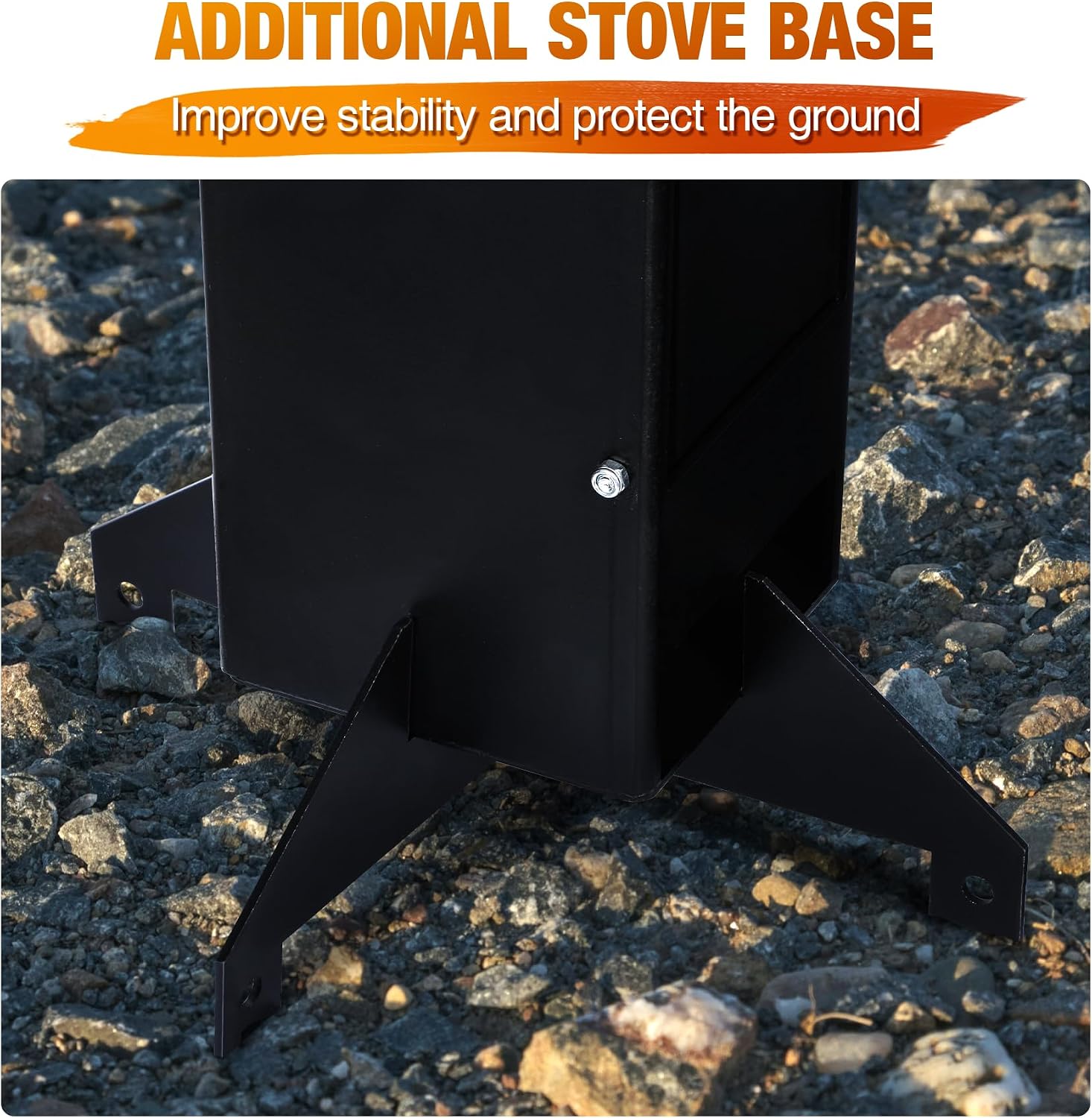 Portable Rocket Stove Camping, Foldable Mini Wood Burning Camp Stove for Cooking with Stand Outdoor Backpacking