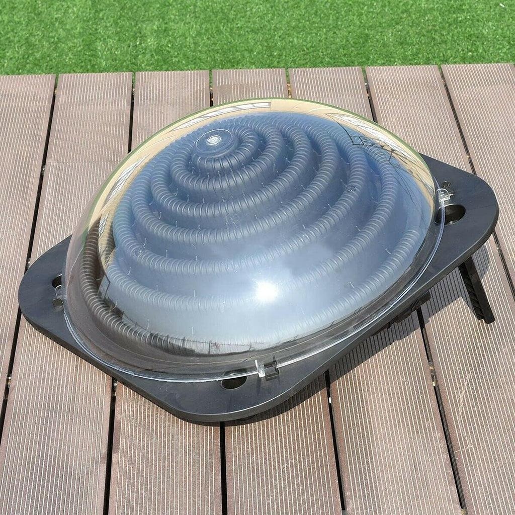 Solar Dome Above Ground Pool Heater for Inground and Above Ground Outdoor Swimming Pools Water Heater with Connector