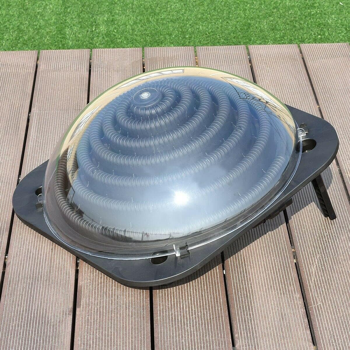 Solar Dome Above Ground Pool Heater for Inground and Above Ground Outdoor Swimming Pools Water Heater with Connector
