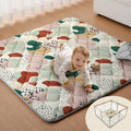 Baby Play Mats for Floor, 50x50 Inch Crawling Mat for Playpen, Thick Padding Foam Playmats for Babies and Toddlers
