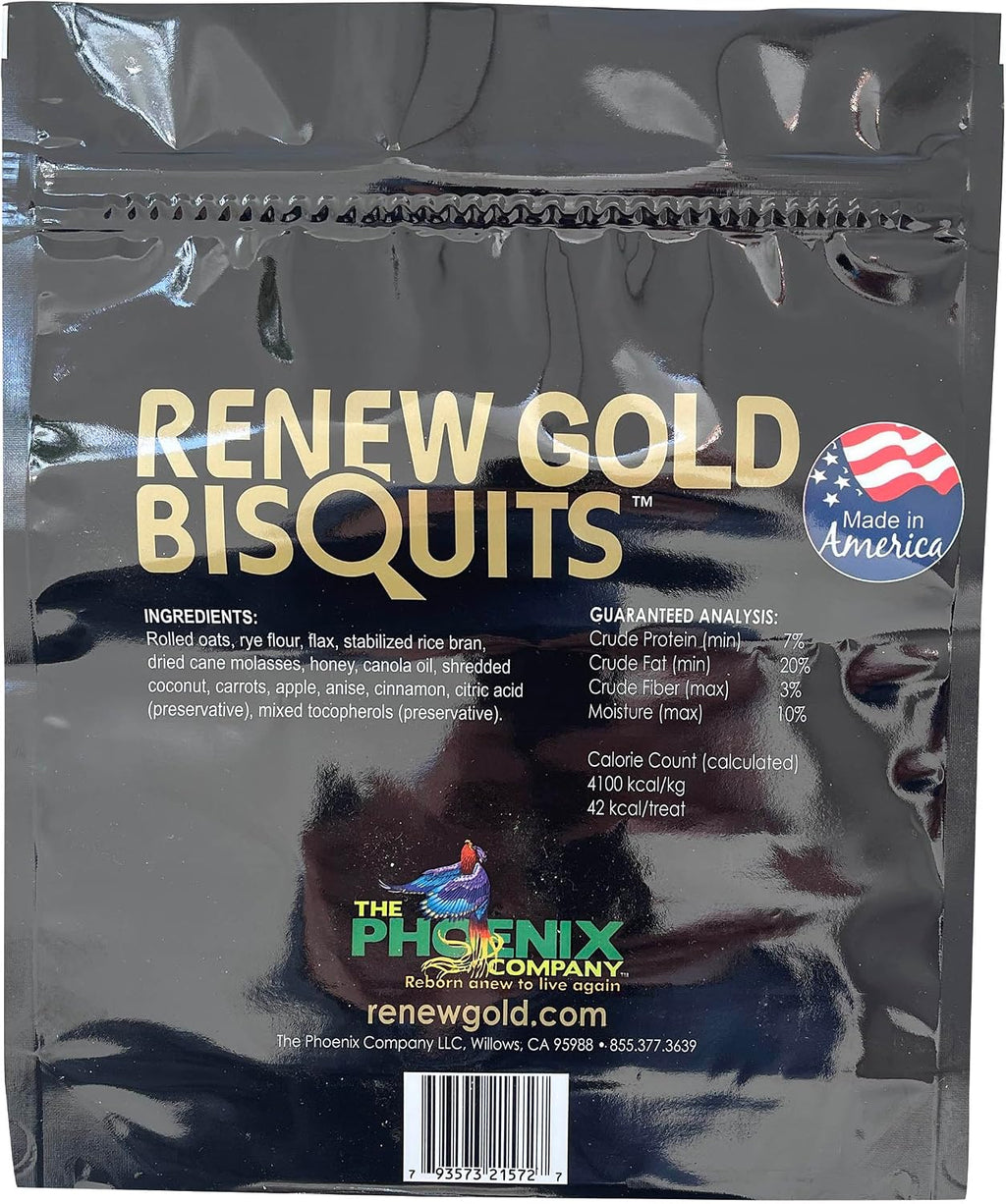 Renew Gold Bisquits, All Natural Horse Treats, Coconut, Carrots, Apple & Cinnamon, 32oz