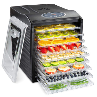 9 Tray Digital Food Dehydrator, Adjustable Temp & Timer