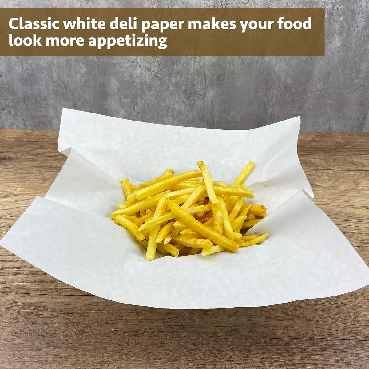 Deli Paper Sheets 12" X 12" 100PK, Grease Proof Sandwich Wrapping Paper (White)