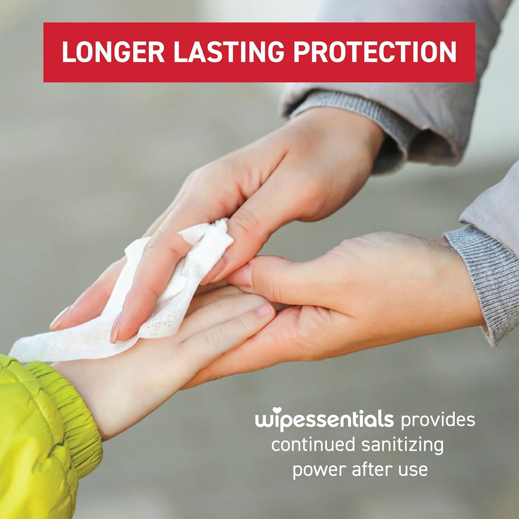 WipeEssentials Hand Sanitizer Wipes for Adults & Kids - 360 Count, 12 Packs | Alcohol-Free, Moisturizing Sanitizing