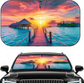 Car Windshield Sun Shade - Foldable Car Sun Shade Windshield for Front Window, Reflector Sunshade Offers Ultimate