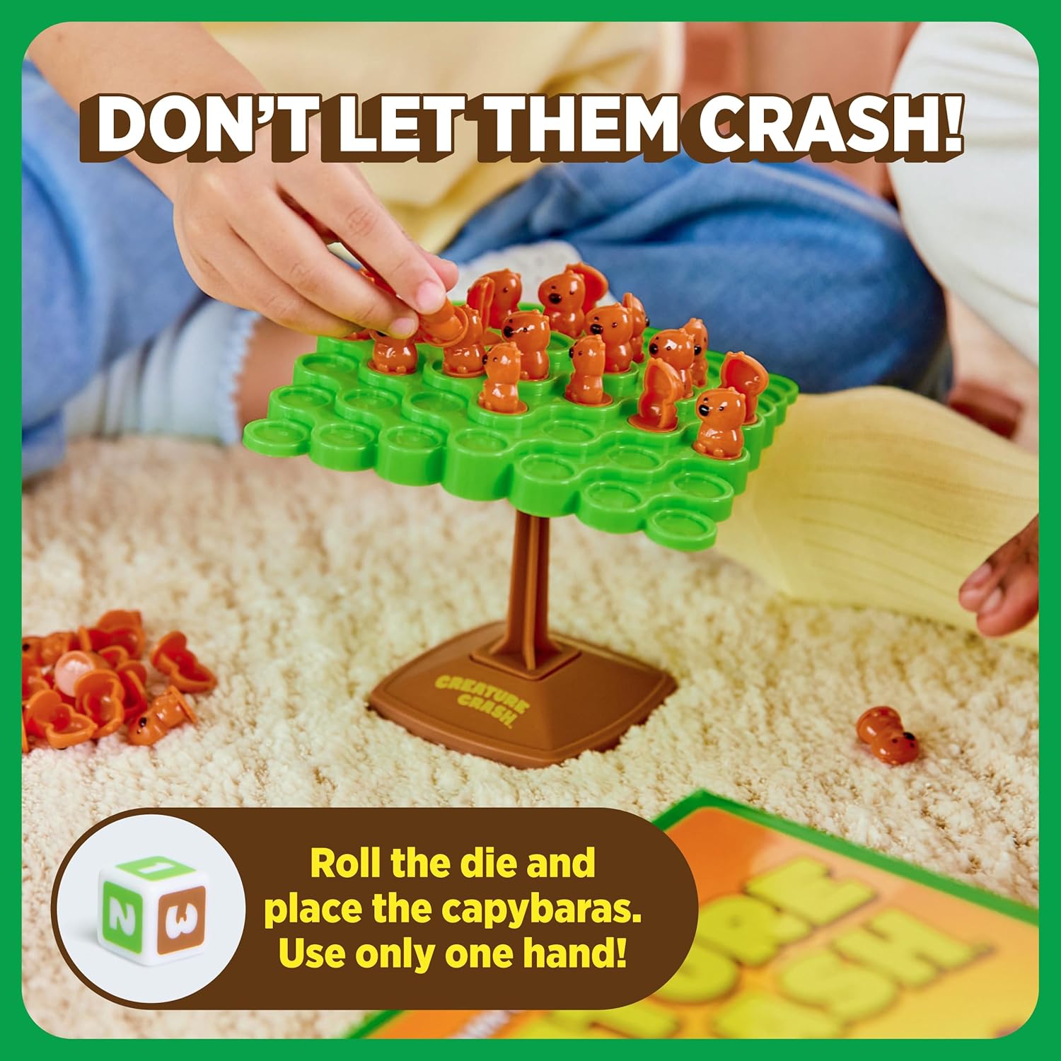 Creature Crash by Relatable, The Capybara Balancing Game, Great Kids Games and Family Game Night Essentials, Includes