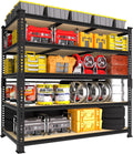 Heavy Duty Garage Storage Shelves - 48" W X 24" D X 72" H Adjustable Metal Shelving Unit, 5 Tier Industrial Shelves
