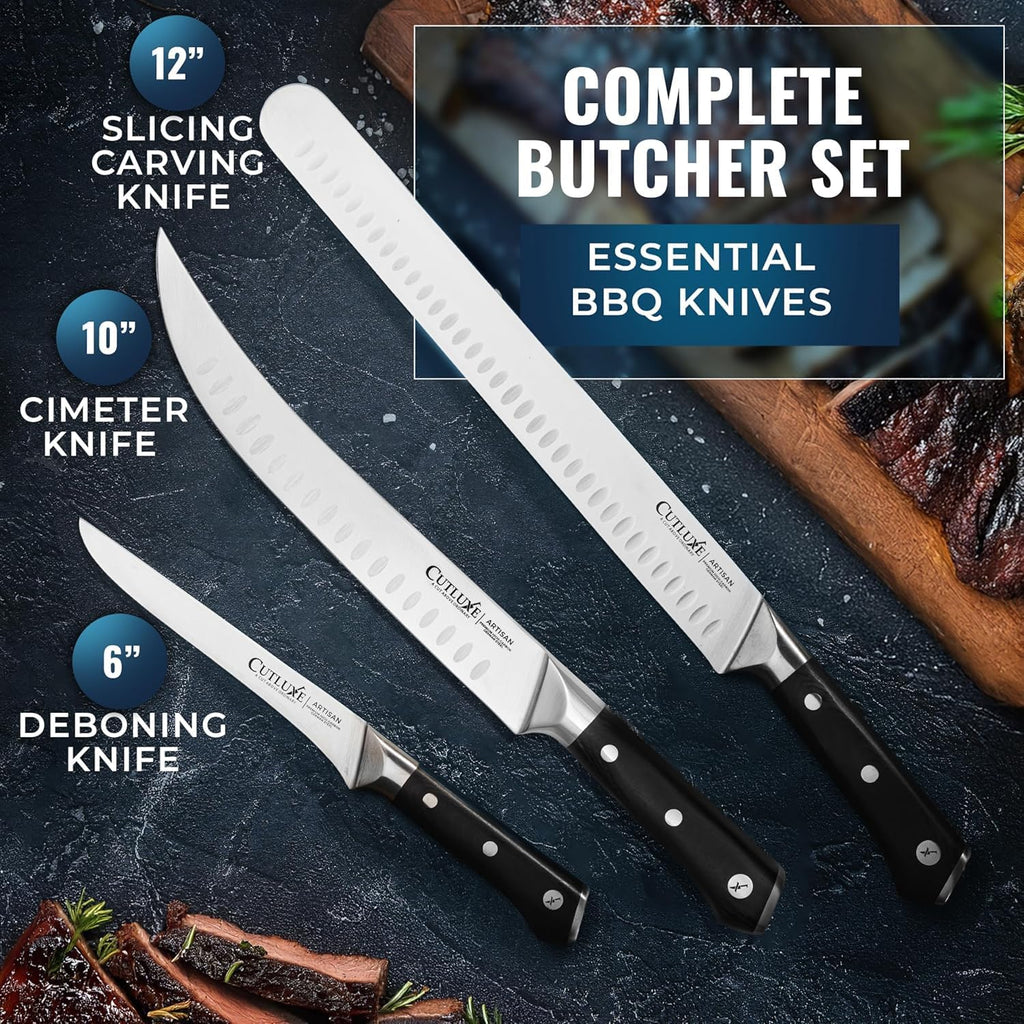 Butcher Knife Set, Brisket, Breaking & Boning Knife for Meat