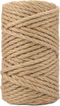 6MM x 164FT Jute Twine, Strong and Heavy Duty Twisted Jute Rope