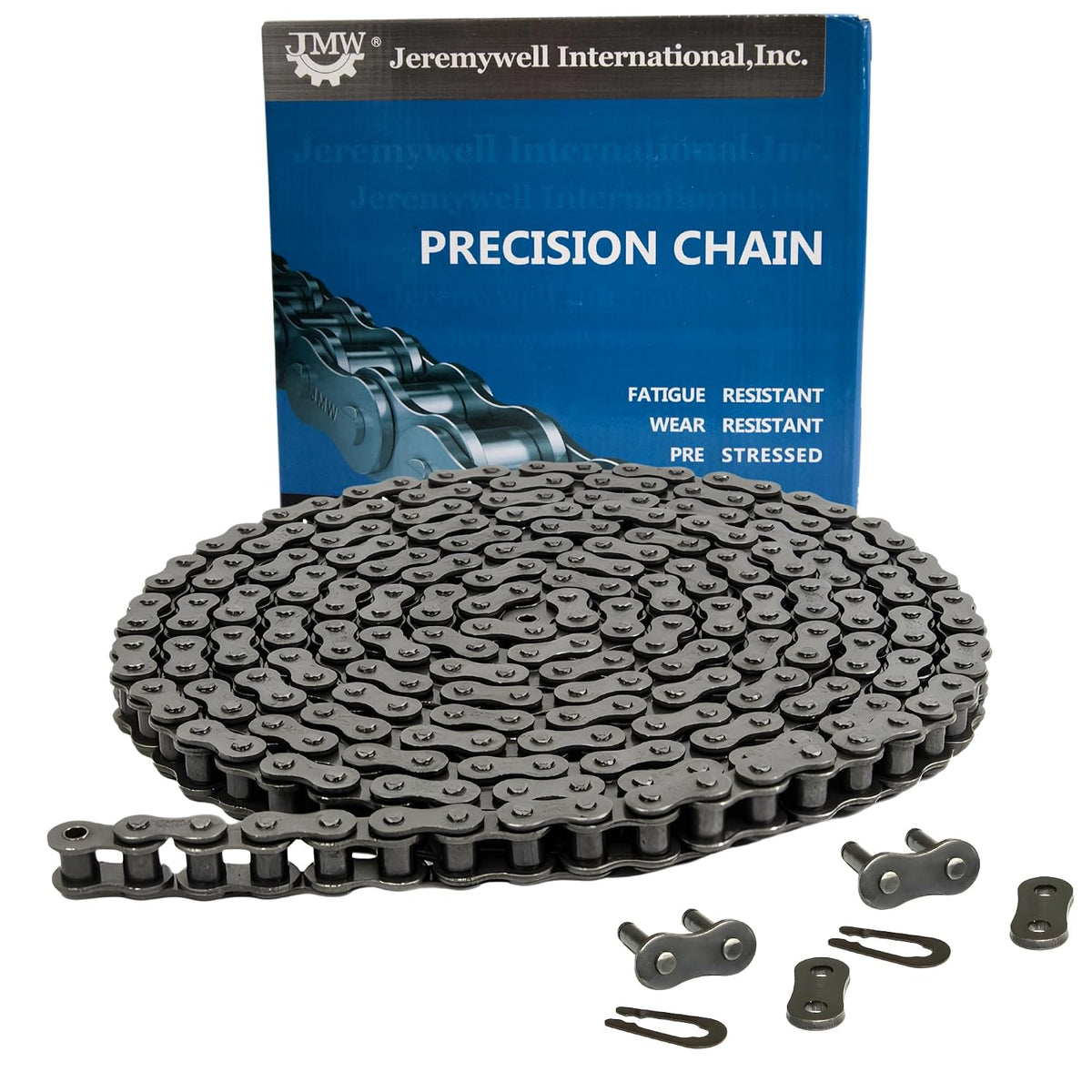 Jeremywell #35H Heavy Duty Roller Chain 10 Feet + 2 Master Links