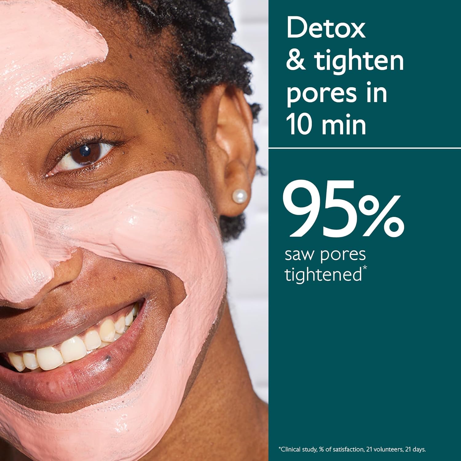 Instant Detox Mask, Pore Minimizing Pink Clay Face Mask